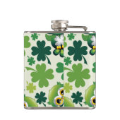Baby Uil Schattig St Patrick Cartoon Heupfles (Achterkant)