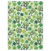 Baby Uil Schattig St Patrick Cartoon Klembord (Achterkant)