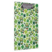 Baby Uil Schattig St Patrick Cartoon Klembord (Rechts)
