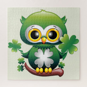Baby Uil Schattig St Patrick Cartoon Legpuzzel