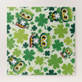 Baby Uil Schattig St Patrick Cartoon Legpuzzel (Horizontaal)