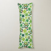 Baby Uil Schattig St Patrick Cartoon Lichaamskussen (Achterkant (Verticaal))