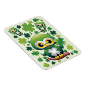 Baby Uil Schattig St Patrick Cartoon Magneet (Rechterzijde)