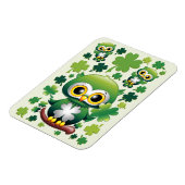 Baby Uil Schattig St Patrick Cartoon Magneet (Linkerzijde)