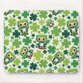 Baby Uil Schattig St Patrick Cartoon Muismat (Voorkant)