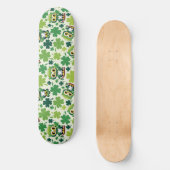 Baby Uil Schattig St Patrick Cartoon Persoonlijk Skateboard (Voorkant)