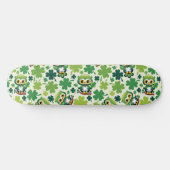Baby Uil Schattig St Patrick Cartoon Persoonlijk Skateboard (Horizontaal)