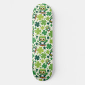 Baby Uil Schattig St Patrick Cartoon Persoonlijk Skateboard (Voorkant)