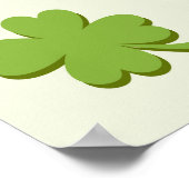 Baby Uil Schattig St Patrick Cartoon Poster (Hoek)