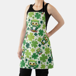 Baby Uil Schattig St Patrick Cartoon Schort