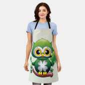Baby Uil Schattig St Patrick Cartoon Schort (Gedragen)