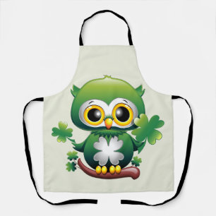 Baby Uil Schattig St Patrick Cartoon Schort