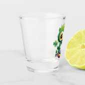 Baby Uil Schattig St Patrick Cartoon Shot Glas (Links)