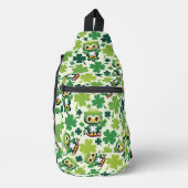 Baby Uil Schattig St Patrick Cartoon Sling Bag (Voorkant)