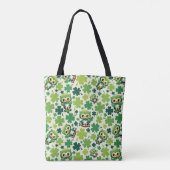 Baby Uil Schattig St. Patrick Cartoon Tote Bag (Achterkant)
