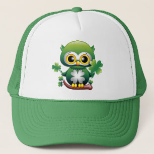 Baby Uil Schattig St Patrick Cartoon Trucker Pet