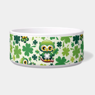 Baby Uil Schattig St Patrick Cartoon Voerbakje