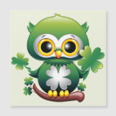 Baby Uil Schattige St. Patrick Cartoon (Voorkant)
