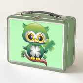 Baby Uil Schattige St. Patrick Cartoon (Voorkant)