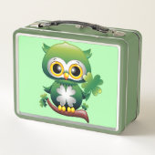 Baby Uil Schattige St. Patrick Cartoon (Achterkant)