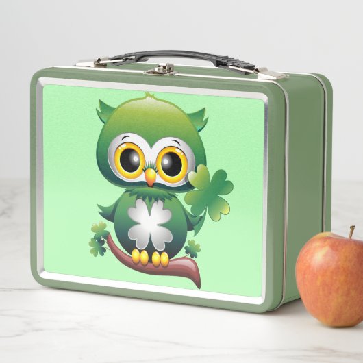 Baby Uil Schattige St. Patrick Cartoon (In situ)