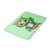 Baby Uil Schattige St Patrick Cartoon Badmat (Gekanteld)