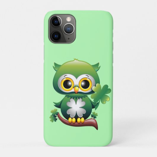 Baby Uil Schattige St. Patrick Cartoon Case-Mate iPhone Case (Achterkant)