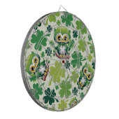 Baby Uil Schattige St. Patrick Cartoon Dartbord (Voorkant Links)