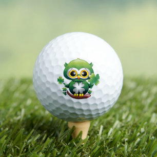 Baby Uil Schattige St. Patrick Cartoon Golfballen