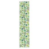 Baby Uil Schattige St. Patrick Cartoon Korte Tafelloper (Voorkant)