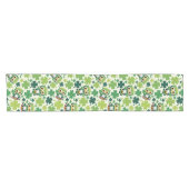 Baby Uil Schattige St. Patrick Cartoon Korte Tafelloper (Horizontaal)