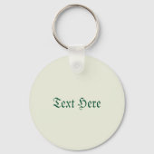 Baby Uil Schattige St Patrick Cartoon Sleutelhanger (Achterkant)