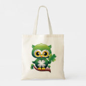 Baby-uil St. Patrick Paddy-cartoon Tote Bag (Achterkant)