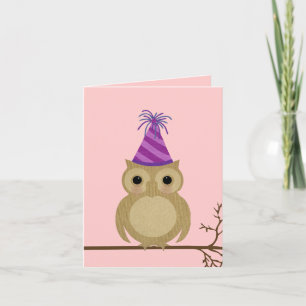 Baby Uil Verjaardag Kaart