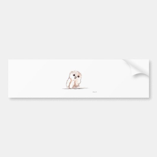 Baby-uilvogel Bumpersticker (Voorkant)
