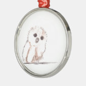 Baby-uilvogel Metalen Ornament (Links)