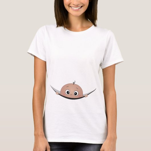 Baby uitkijken t-shirt (Voorkant)