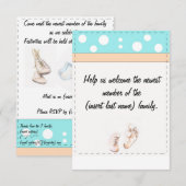 Baby Uitnodigen Kaart (Voorkant / Achterkant)