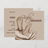 Baby - Uitnodiging (Voorkant / Achterkant)