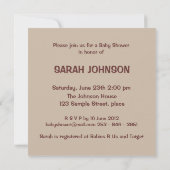 Baby - Uitnodiging (Achterkant)