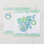 Baby uitnodiging 5.25" x 5.25" (Voorkant / Achterkant)