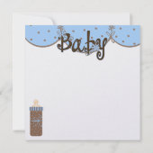 Baby Uitnodiging 5,25 x 5,25 inch (Achterkant)