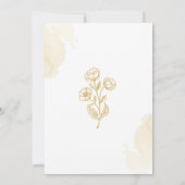 Baby Uitnodiging - Cute Stempel (Achterkant)
