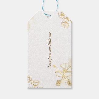 Baby Uitnodiging - Cute Stempel Cadeaulabel