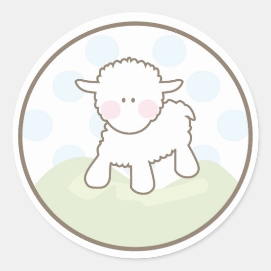 Baby Uitnodiging of Favor Sticker (Voorkant)