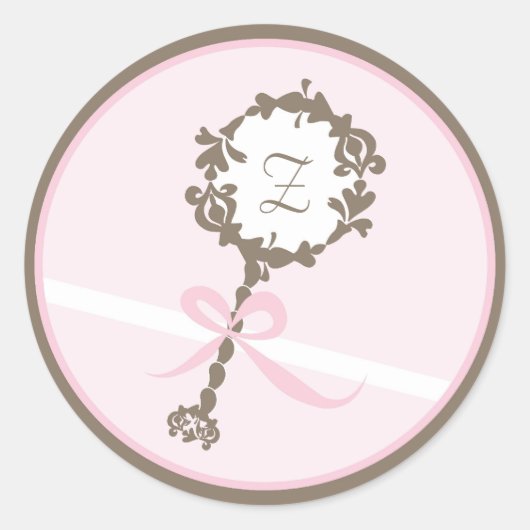 Baby Uitnodiging of Favor Sticker (Voorkant)