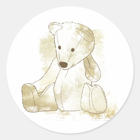 Baby Uitnodiging of Favor Sticker (Voorkant)