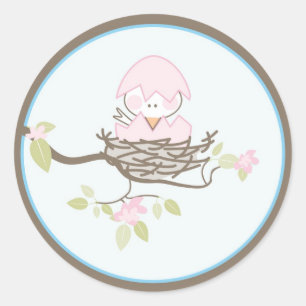 Baby Uitnodiging of Favor Sticker
