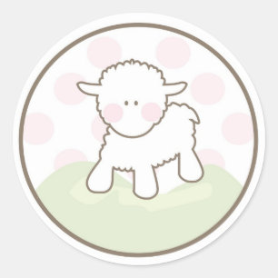 Baby Uitnodiging of Favor Sticker