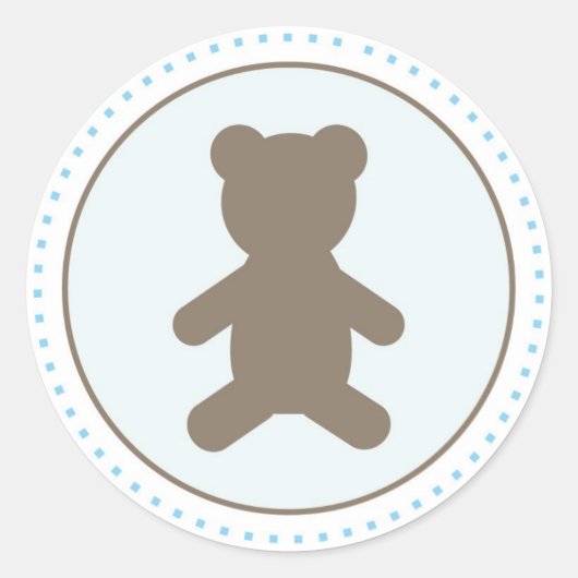 Baby Uitnodiging of Favor Sticker (Voorkant)